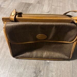 Authentic Old Gucci | Leather Shoulder Bag with Dust Bag